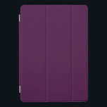 Lila dunkle Pflaume iPad Pro Cover<br><div class="desc">Lila Design aus dunklem Pflaumenmuster in fester Farbe.</div>