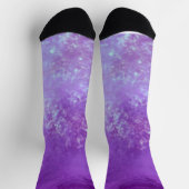 Lila dunkle Sturmwolken Socken (Oben)