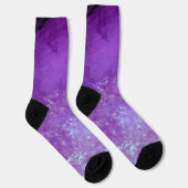 Lila dunkle Sturmwolken Socken (Rechts)