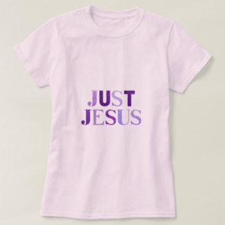 Lila dunkle und helle Schattierungen Glitzer "Jesu T-Shirt