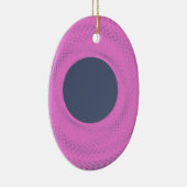 lila dunkler Kreis Keramik Ornament (Rechts)