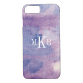 Lila Dunst II des Monogramm-| Case-Mate iPhone Hülle (Rückseite)