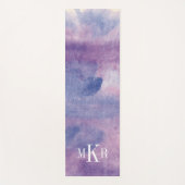 Lila Dunst II des Monogramm-| Yogamatte (Vorderseite)