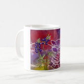 Lila Dunst Kaffeetasse (Vorderseite Links)