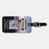 Lila Dunst-Service-HundeFoto Identifikation Gepäckanhänger (Vorderseite horizontal)