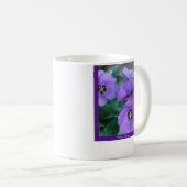 Lila Dunst - "Tau-Tropfen " Kaffeetasse (VorderseiteRechts)