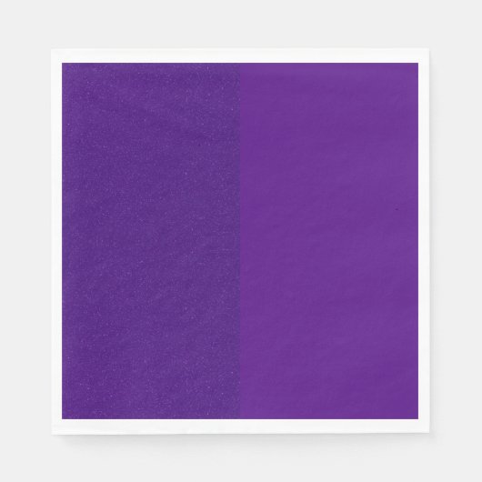 Lila Duo Custom Glitzer Paper Napkin Serviette (Vorderseite)