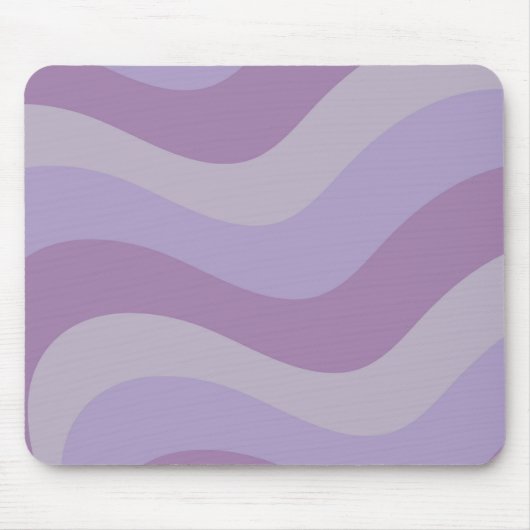 Lila Durchfluss flüssiger Swirl Groovy Streifen Y2 Mousepad (Vorne)