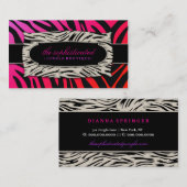 Lila Durchschlag des hoch entwickelten Visitenkarte (Vorne/Hinten)