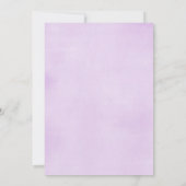 lila Dusche Einladung (Rückseite)