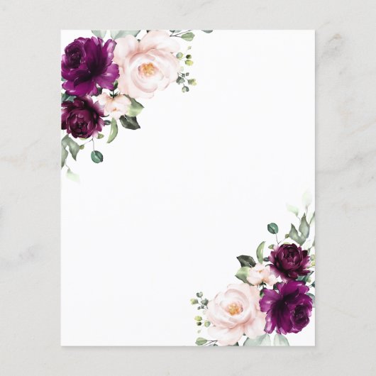 Lila Dusche mit Blütendusche (Rückseite)