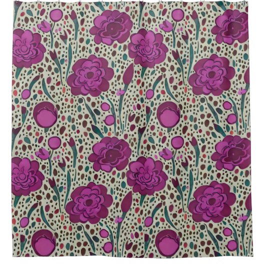 Lila Duschvorhang (Vorderseite)