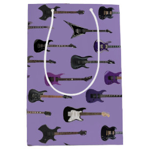 💜 Lila E-Gitarre Mittlere Geschenktüte