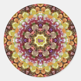 LILA ~ EASTER CANDY ~ Schokolade Runder Aufkleber