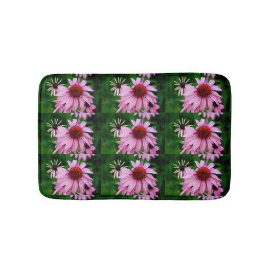 lila Echinacea Badematte (Vorderseite)