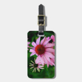 lila Echinacea-Blume Gepäckanhänger (Vorderseite vertikal)