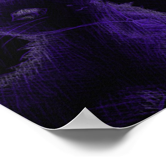 Lila Edelkatze Poster (Ecke)