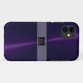 Lila Edelstahlmetall 6 Case-Mate iPhone Hülle (Rückseite (Horizontal))