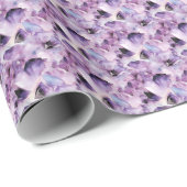 Lila Edelstein Geschenkpapier (Rolleneckpunkt)