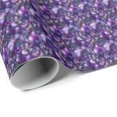 Lila Edelstein Geschenkpapier (Rolleneckpunkt)