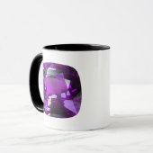 Lila Edelstein Tasse (Vorderseite Links)