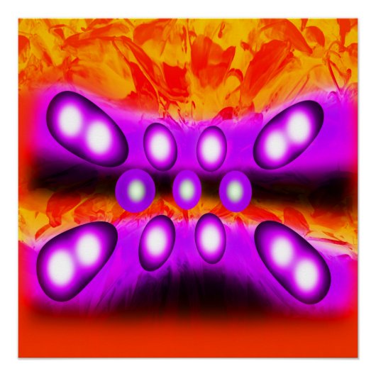 Lila Edelsteine Poster (Vorderseite)