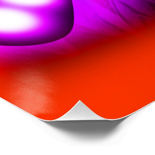 Lila Edelsteine Poster (Ecke)