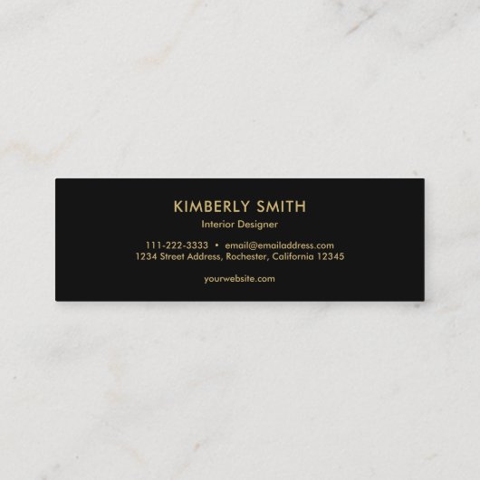 Lila Edelsteingeode Mini Visitenkarte (Rückseite)