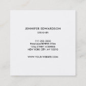 Lila Edelsteinkristall beruflich Quadratische Visitenkarte (Rückseite)