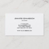 Lila Edelsteinkristall beruflich Visitenkarte (Rückseite)