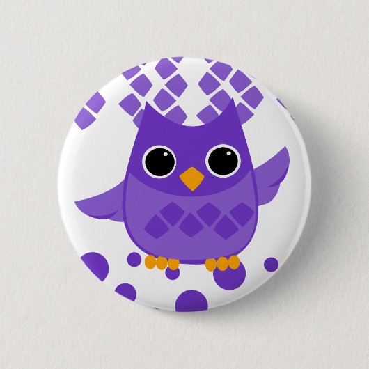 Lila Ei Button (Vorderseite)