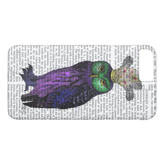 Lila Ei Case-Mate iPhone Hülle (Rückseite (Horizontal))