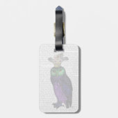 Lila Ei Gepäckanhänger (Rückseite vertikal)