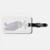 Lila Ei Gepäckanhänger (Rückseite horizontal)