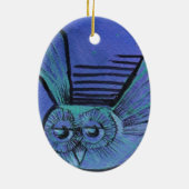 Lila Ei Keramik Ornament (Hinten)