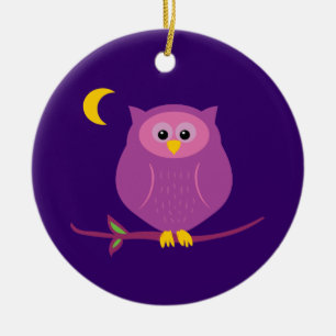 Lila Ei Keramikornament