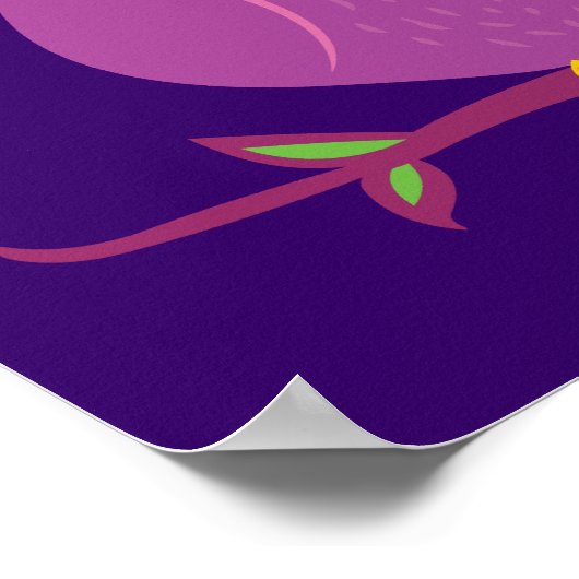 Lila Ei Poster (Ecke)