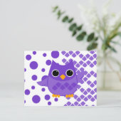 Lila Ei Postkarte (Stehend Vorderseite)