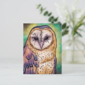 Lila Ei Postkarte (Stehend Vorderseite)