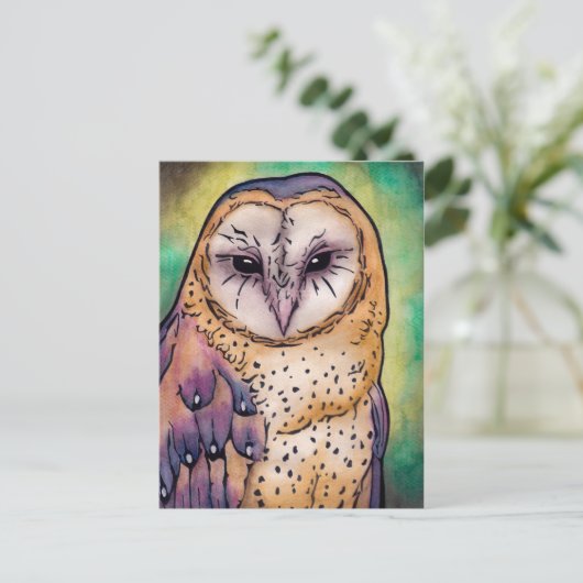 Lila Ei Postkarte (Stehend Vorderseite)