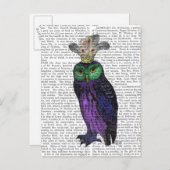 Lila Ei Postkarte (Vorne/Hinten)