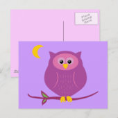 Lila Ei Postkarte (Vorne/Hinten)