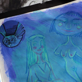 Lila Ei Runder Aufkleber