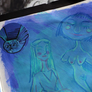 Lila Ei Runder Aufkleber