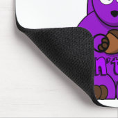 Lila Eichhörnchen kümmert sich nicht Mousepad (Ecke)