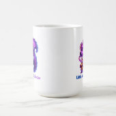 Lila Eichhörnchen mit Eichel Kaffeetasse (Mittel)