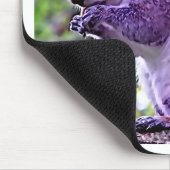 Lila Eichhörnchen Mousepad (Ecke)