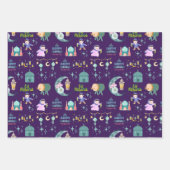 Lila | Eid Al-Fitr Mubarak Geschenkpapier Set (Vorderseite 3)