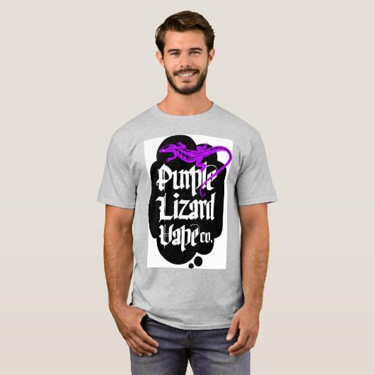 Lila Eidechse T-Shirt (Vorne ganz)