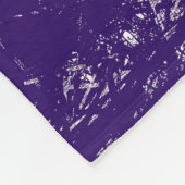 Lila Eiffel-Turm Fleecedecke (Ecke)